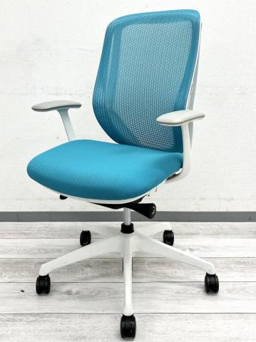 【中古】シルフィーメッシュ  オカムラ（okamura） 肘付ハイバックチェア