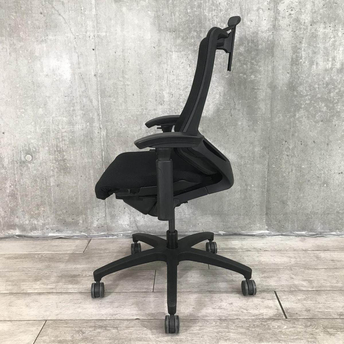 中古】エフメッシュ KG-170JVH-T1T1 イトーキ/ITOKI 肘付ハイバック