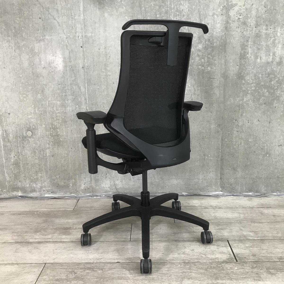 中古】エフメッシュ KG-170JVH-T1T1 イトーキ/ITOKI 肘付ハイバック