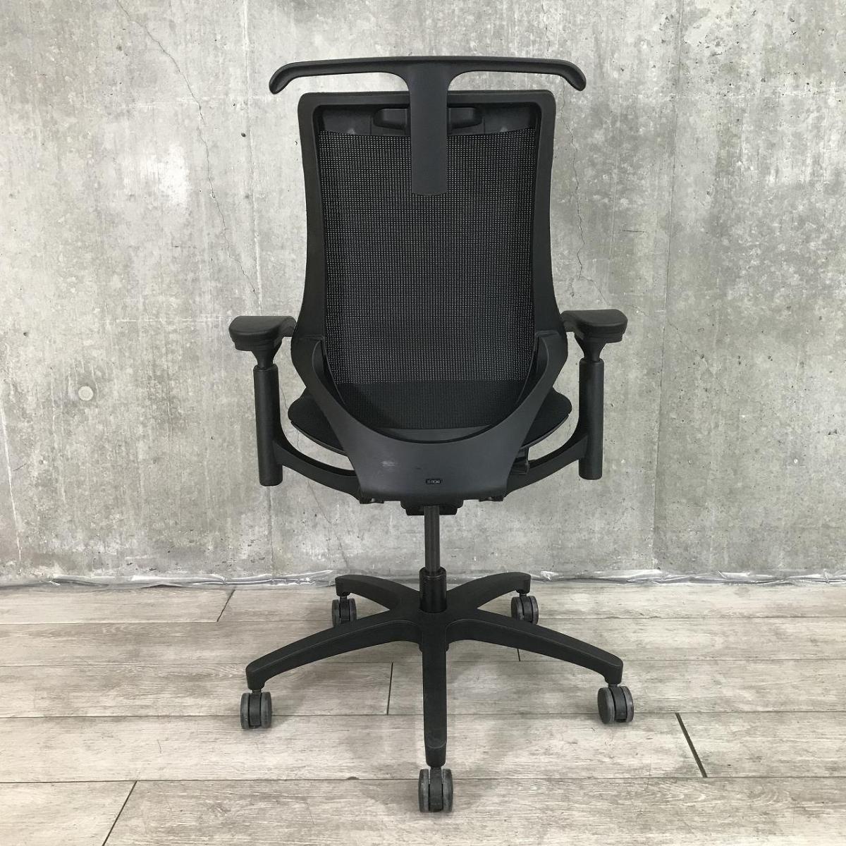 中古】エフメッシュ KG-170JVH-T1T1 イトーキ/ITOKI 肘付ハイバック