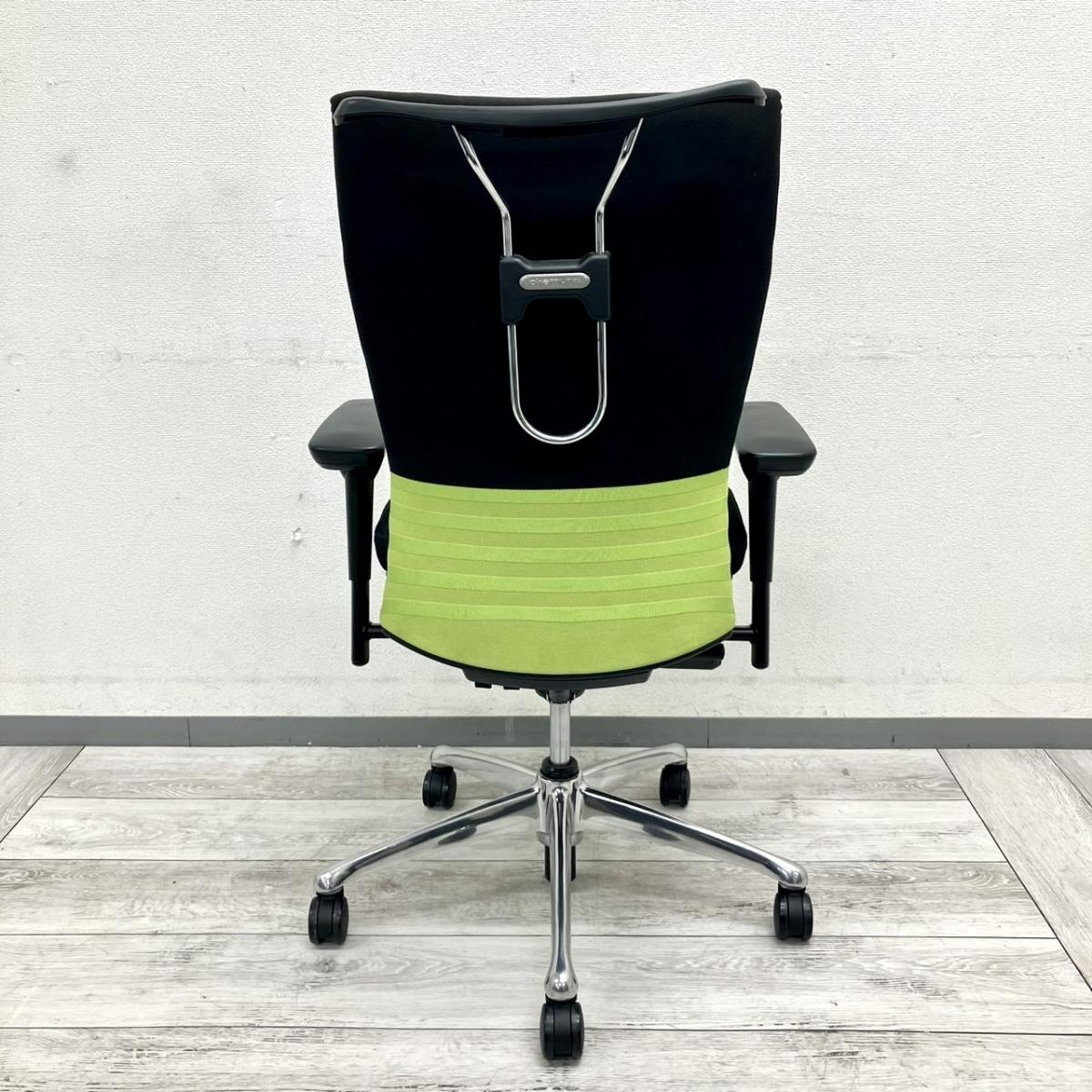 中古】フィーゴチェア CJ96BR FAM6 オカムラ/okamura 肘付ハイバック