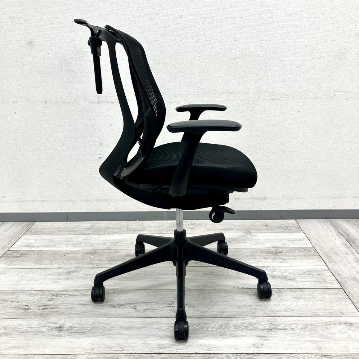 中古】シルフィー C641XR FMP1 オカムラ/okamura 肘付ローバックチェア