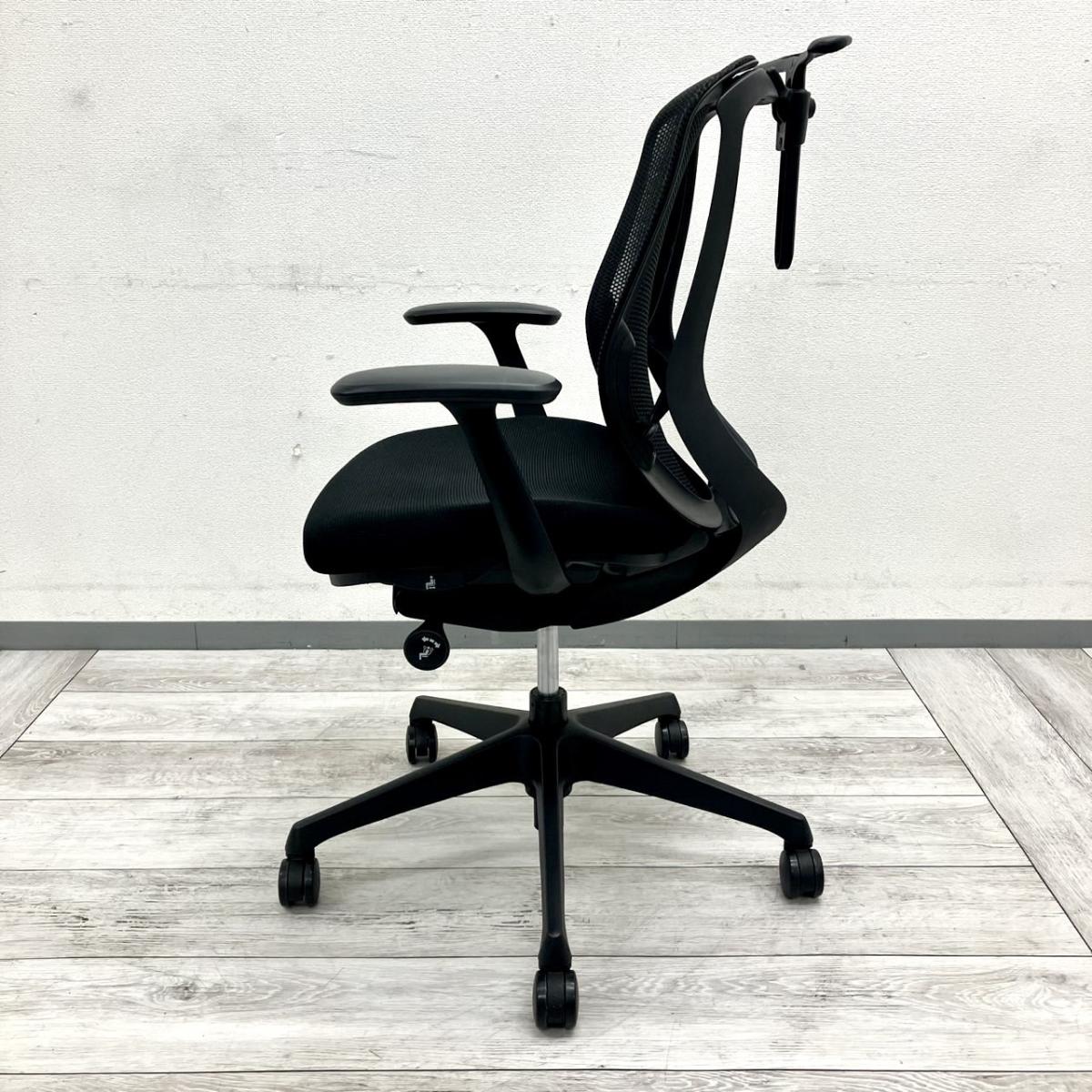 中古】シルフィー C641XR FMP1 オカムラ/okamura 肘付ハイバックチェア