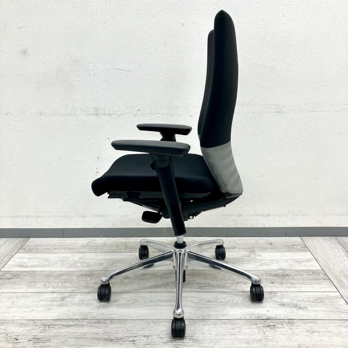 中古】フィーゴチェア CJ95BR FAM2 オカムラ/okamura 肘付ミドルバック