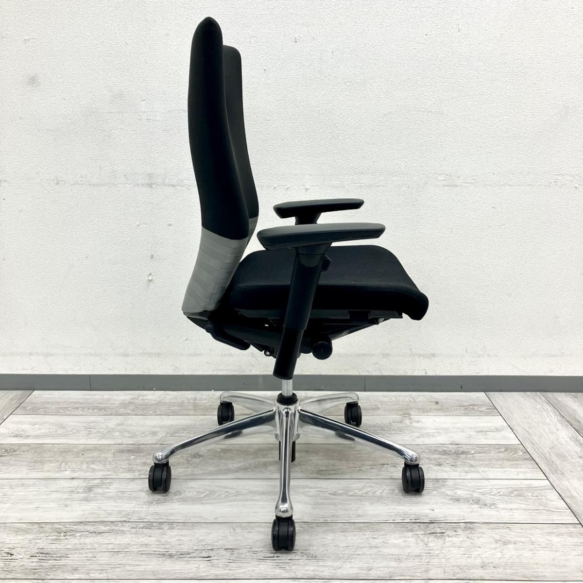 中古】フィーゴチェア CJ95BR FAM2 オカムラ/okamura 肘付ミドルバック