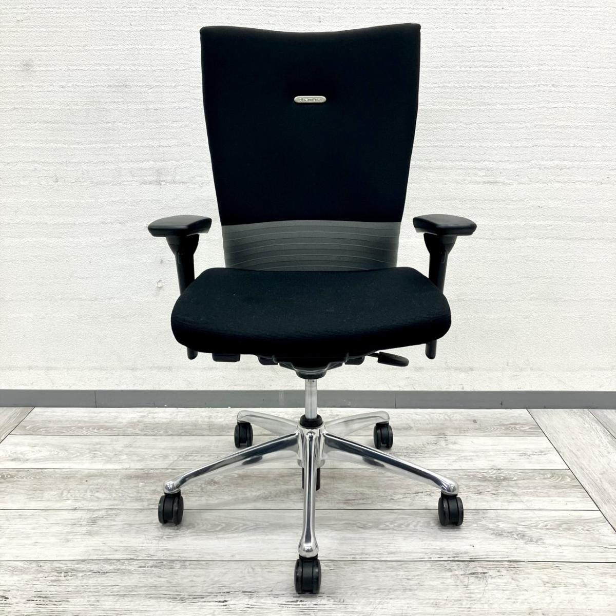 中古】フィーゴチェア CJ95BR FAM2 オカムラ/okamura 肘付ミドルバック