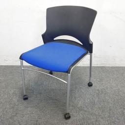【先行予約品】【関東大量入荷予定】【約500脚入荷予定】スタッキングタイプ◆生興製/LLC-12BAS/ブルー色　【弊社使用欄：8月下旬】