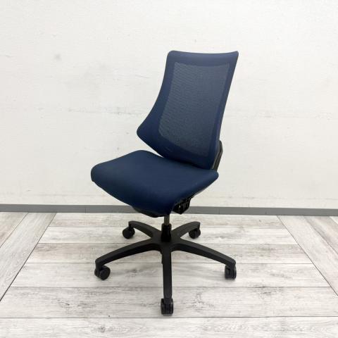 【中古】エフメッシュ KG-170JV-T1B2 イトーキ（ITOKI） 肘無ハイバックチェア