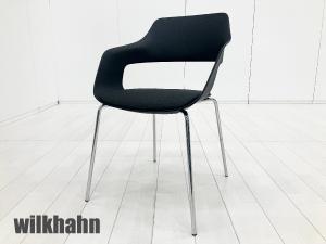 wilkhahn/ウィルクハーン　222/11 occo オッコ アームチェア　座クッション付き　ブラック　スタッキング