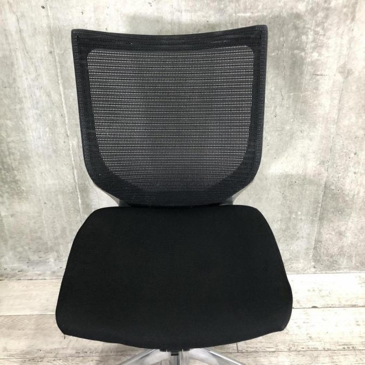 中古】バロンチェア オカムラ/okamura 肘無ローバックチェア 600332