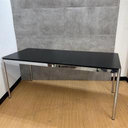USMハラー　ハラーテーブル W1750 リノリウムブラック 　＊良品を格安で！「オフィスバスターズ福岡南店」は、福岡を拠点として、全国へ中古オフィス用品・オフィス家具を提供しております。
