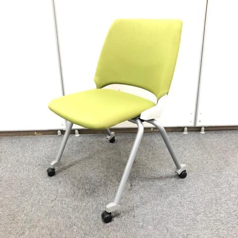 【中古】FM-350ミーティングチェア FM-350C ウチダ（UCHIDA) ネスティングチェア