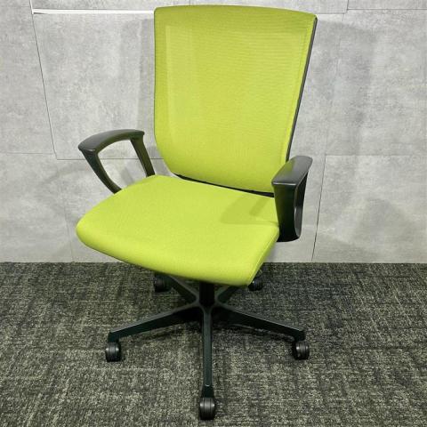 【中古】エスクード C447ZR FHB6 オカムラ（okamura） 肘付ハイバックチェア