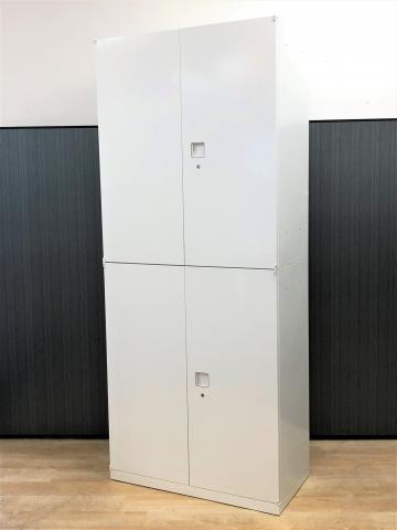 【中古】レクトライン  オカムラ（okamura） ハイキャビネット／両開き＋両開き