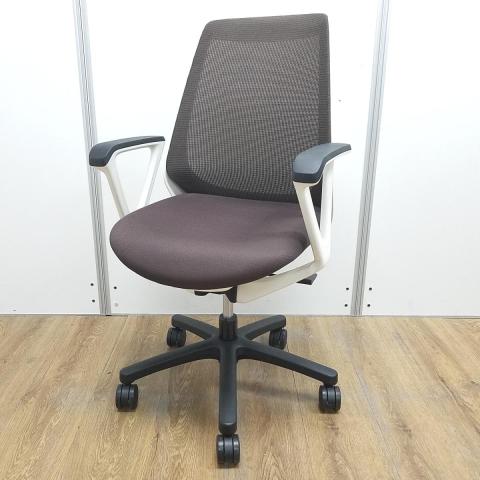 【中古】ノナ KZ-330PG-W9H2 イトーキ（ITOKI） 肘付ハイバックチェア