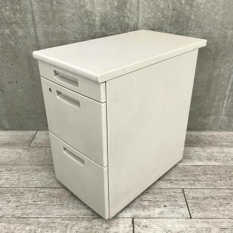 【西】~コクヨ BS+ 脇机で快適収納~【3段脇机】【グレー】【コクヨ】【BS+】【福岡オフィス家具】【福岡中古家具】【中古事務什器】