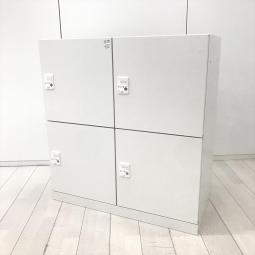 【在庫入替セール品！（本在庫限定価格）】【フリーアドレス化の相棒！個人の荷物を収納可能なダイヤル錠式の4人用ロッカー！】■イトーキ（ITOKI）製　サフィ（suffi）シリーズ　４人用パーソナルロッカー　■投函口なし　■ダイヤル錠　■ホワイト【弊社使用欄：A01066506】【HU】