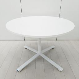 【在庫入替セール品！（本在庫限定価格）】【天板フラップ式のスタイリッシュな丸テーブル！】■コクヨ（COKUYO）製　 デイズオフィス (DAYS OFFICE)シリーズ　フリップトップ(flip top)　W1050×H1050　■キャスター付き　■天板：ホワイト　脚：ホワイト　【弊社使用欄：A01067741】【HU】