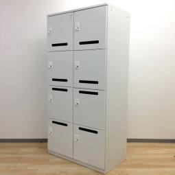 【関西倉庫に大量入荷！】大量ロット入荷！イトーキの8人用パーソナルロッカー入荷！■キーレスな便利なダイヤル錠■投函口有り■ダイヤル検索キー（非常解除キー）は別売り　中古　フリーアドレス　ホワイト※D515【今ならロットでそろいます！】