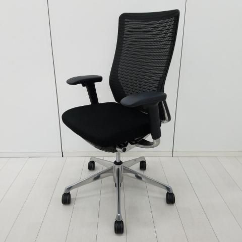 【中古】コーラルチェア CQ85BR FSH1 オカムラ（okamura） 肘付ハイバックチェア