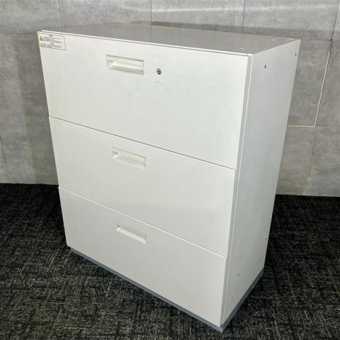 【中古】L6 L6-105H-3 プラス（PLUS） ローキャビネット／ラテラル
