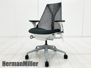 HermanMiller/ハーマンミラー　セイルチェア　フルアジャスタブルアーム仕様　前傾機能付き　ホワイト x グレー