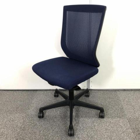 【中古】エスクードメッシュ C497ZR FHB4 オカムラ（okamura） 肘無ハイバックチェア