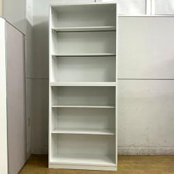 コクヨ　エディア　オープン＋オープンの上下書庫セット　清潔感のあるホワイト　中身が一目瞭然で使いやすい　A4×6段分の大容量