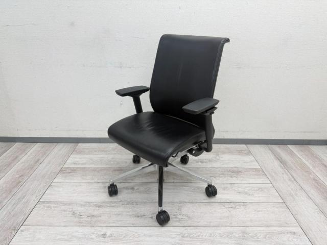 【中古】シンクチェア（旧モデル） THK-20101L Steelcase（スチールケース） 肘付ハイバックチェア