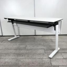 【中古】コクヨ カームテーブル KTT-1402PAWNN スタックテーブル ホワイト W1500 D450 H720 幕板付き 入荷しました！会議・研修に最適な省スペーステーブル｜中古オフィス家具をお探しならオフィスバスターズ福岡博多店へお気軽にお問い合わせください！