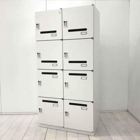 【中古】シンラインロッカー HCN-189HER-W9 イトーキ（ITOKI） 8人用パーソナルロッカー