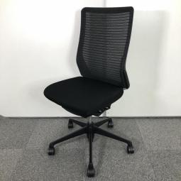 【西】【快適さが続く、上質メッシュチェア！】■オカムラ（オカムラ）製　コーラルチェア　肘無しハイバック　■ブラック【チェア】【椅子】【イス】【中古家具】【オフィス家具】＊良品を格安で！「オフィスバスター福岡西店」は、福岡を拠点として、全国へ中古オフィス用品・オフィス家具を提供しております