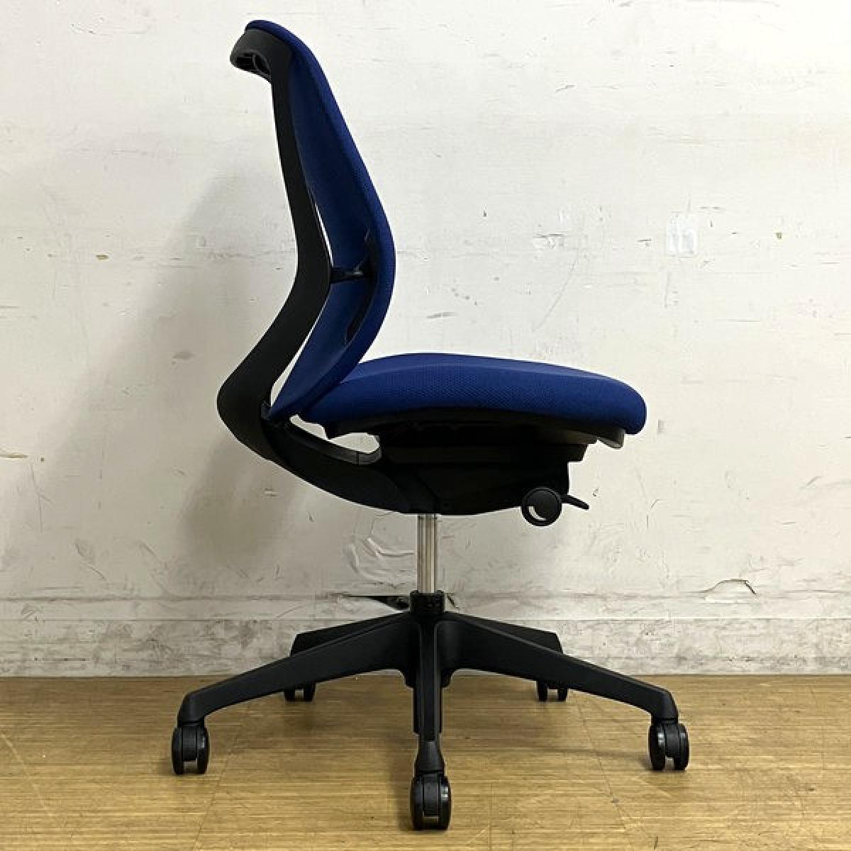 中古】シルフィー C633XR FSF3 オカムラ/okamura 肘無ローバックチェア