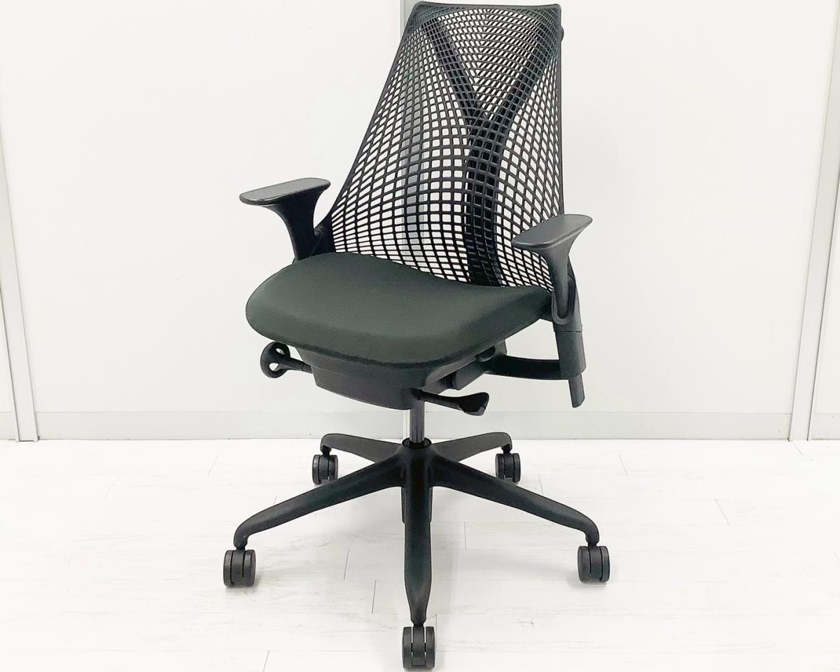 中古】セイルチェア Herman Miller/ハーマンミラー 肘付ハイバック 
