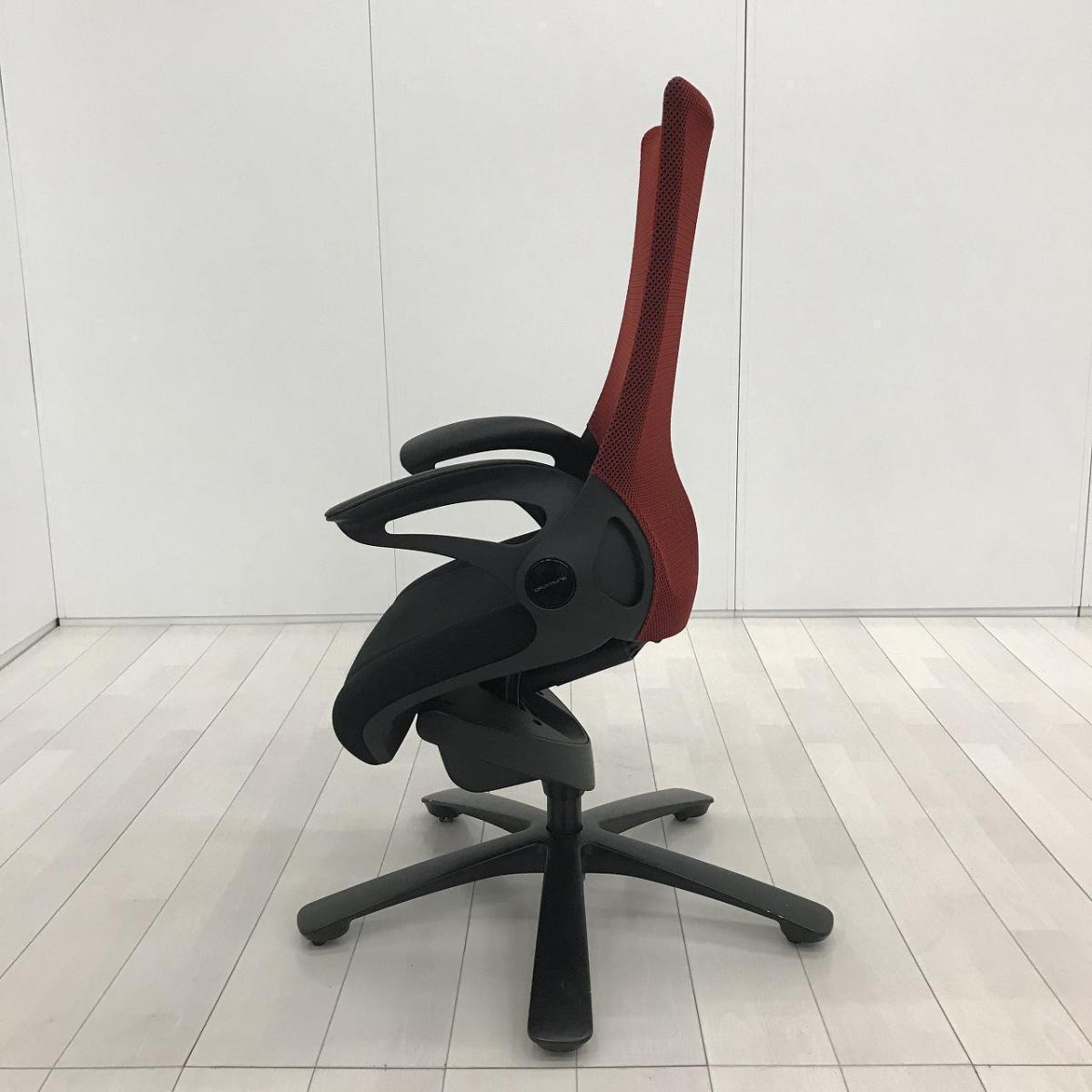 中古】レオパード CE73BS 001 オカムラ/okamura 肘付ハイバックチェア