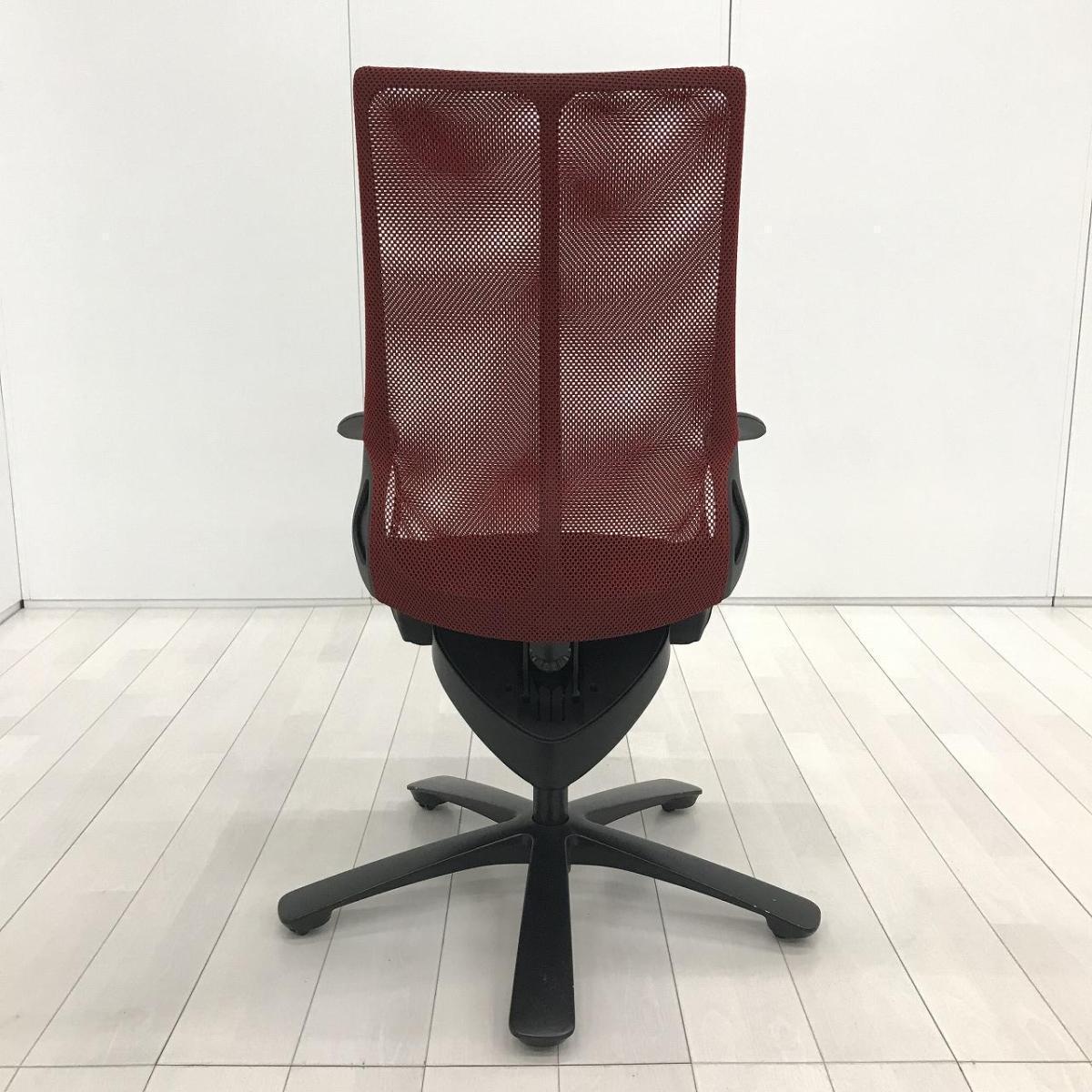 中古】レオパード CE73BS 001 オカムラ/okamura 肘付ハイバックチェア