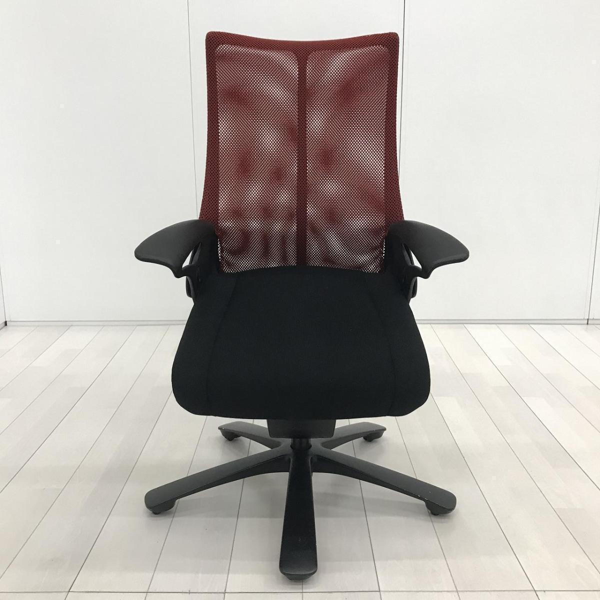 中古】レオパード CE73BS 001 オカムラ/okamura 肘付ハイバックチェア
