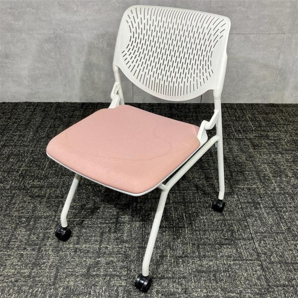 【いずみ】オーダー品 中古】 81S1AY オカムラ/okamura ネスティングチェア 602276 - 中古