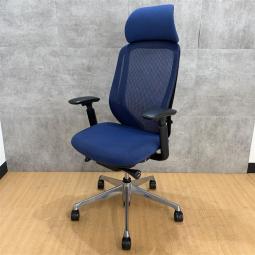 オカムラ製の大人気オフィスチェア【シルフィー/ブルー/ヘッドレスト付き/可動肘仕様】が入荷いたしました! *良品を格安で!「オフィスバスターズ福岡南店」は、福岡を拠点として、全国へ中古オフィス用品・オフィス家具を提供しております。