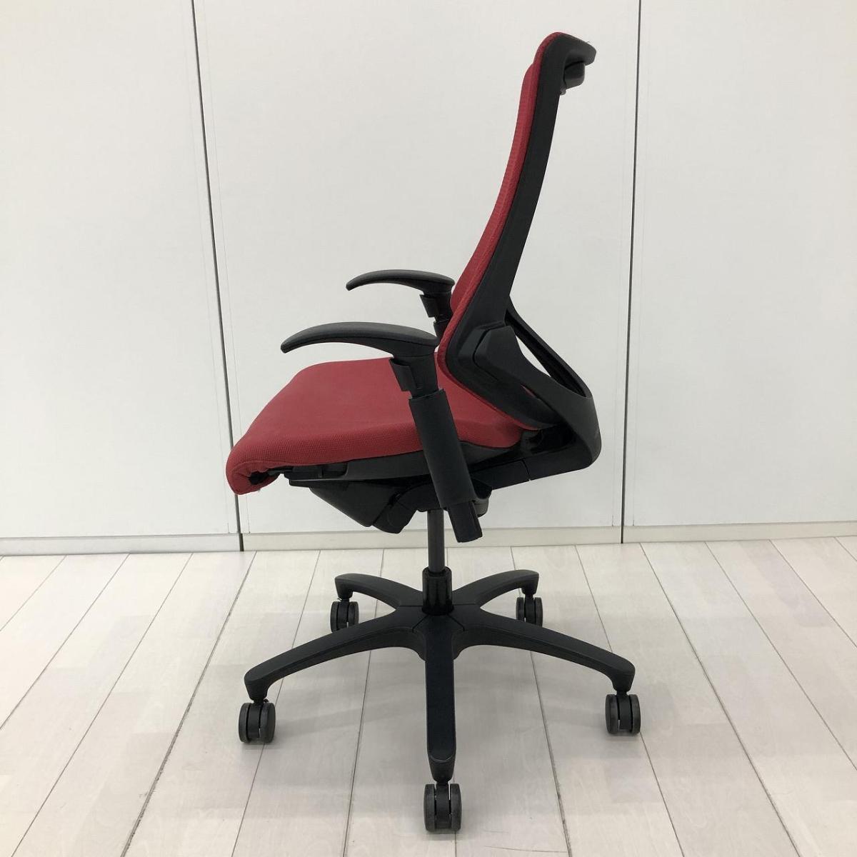 中古】エフメッシュ KF-370JB-T1M4 イトーキ/ITOKI 肘付ハイバック