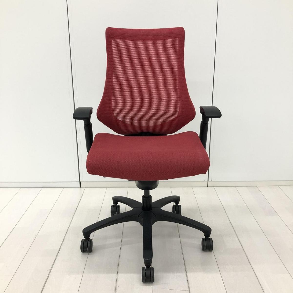 中古】エフメッシュ KF-370JB-T1M4 イトーキ/ITOKI 肘付ハイバック