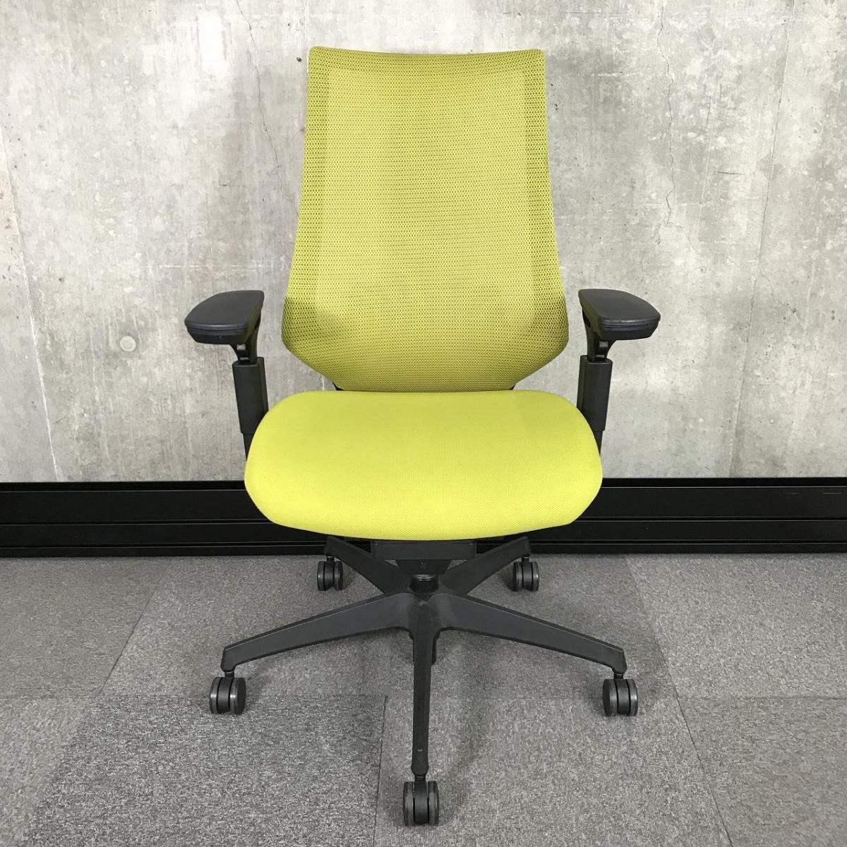 中古】デュオラ メッシュ コクヨ/KOKUYO 肘付ハイバックチェア 602393 