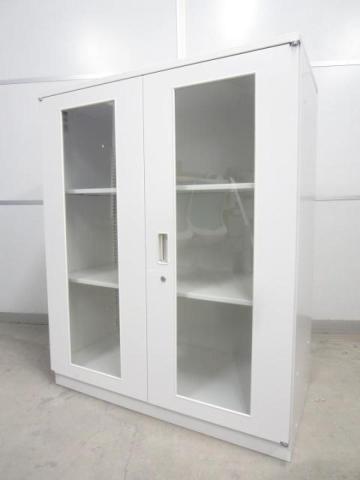 【中古】シンライン HTM-109HVGN-W9 イトーキ（ITOKI） ローキャビネット／両開き