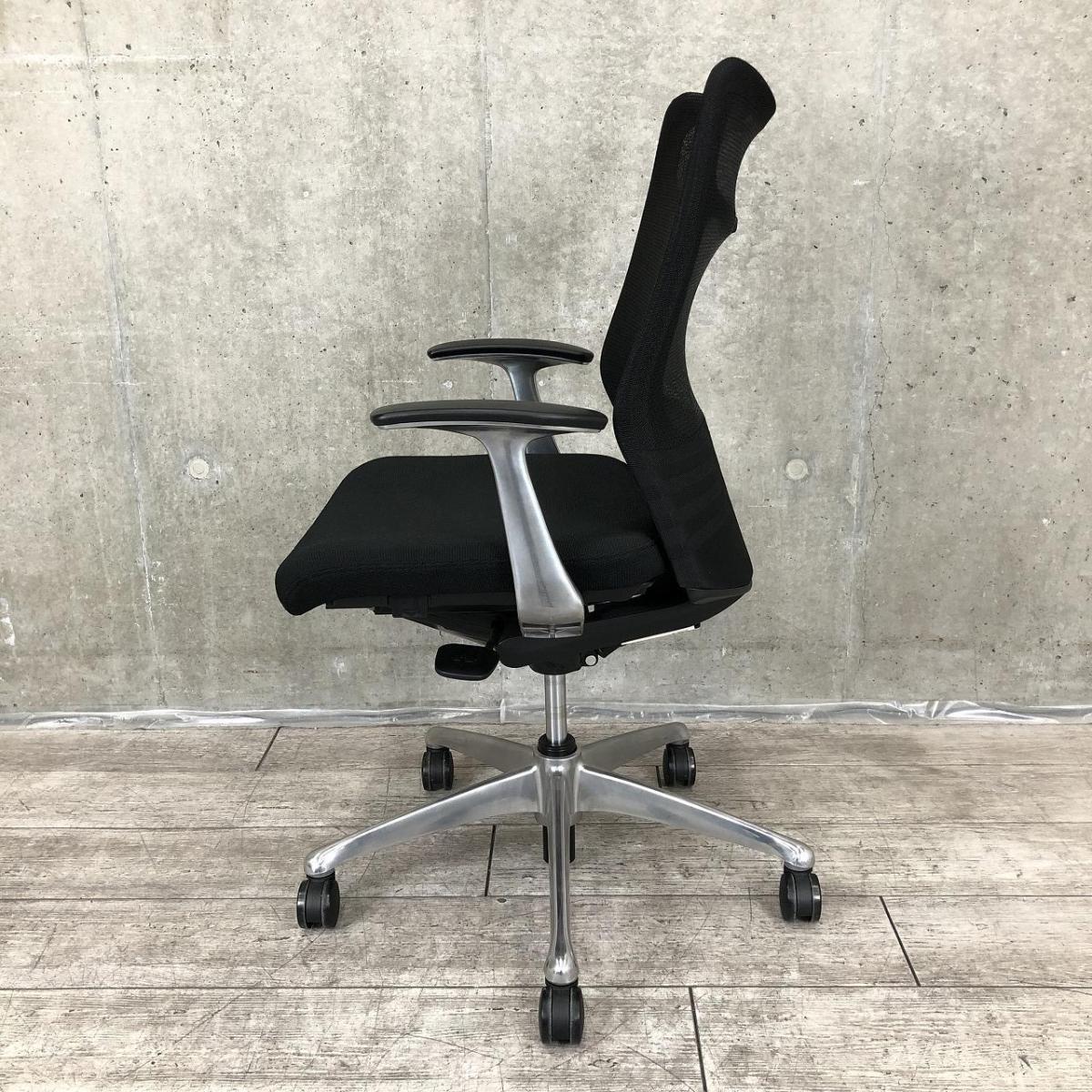 中古】フィーゴメッシュチェア CJ51BR FDM1 オカムラ/okamura 肘付 