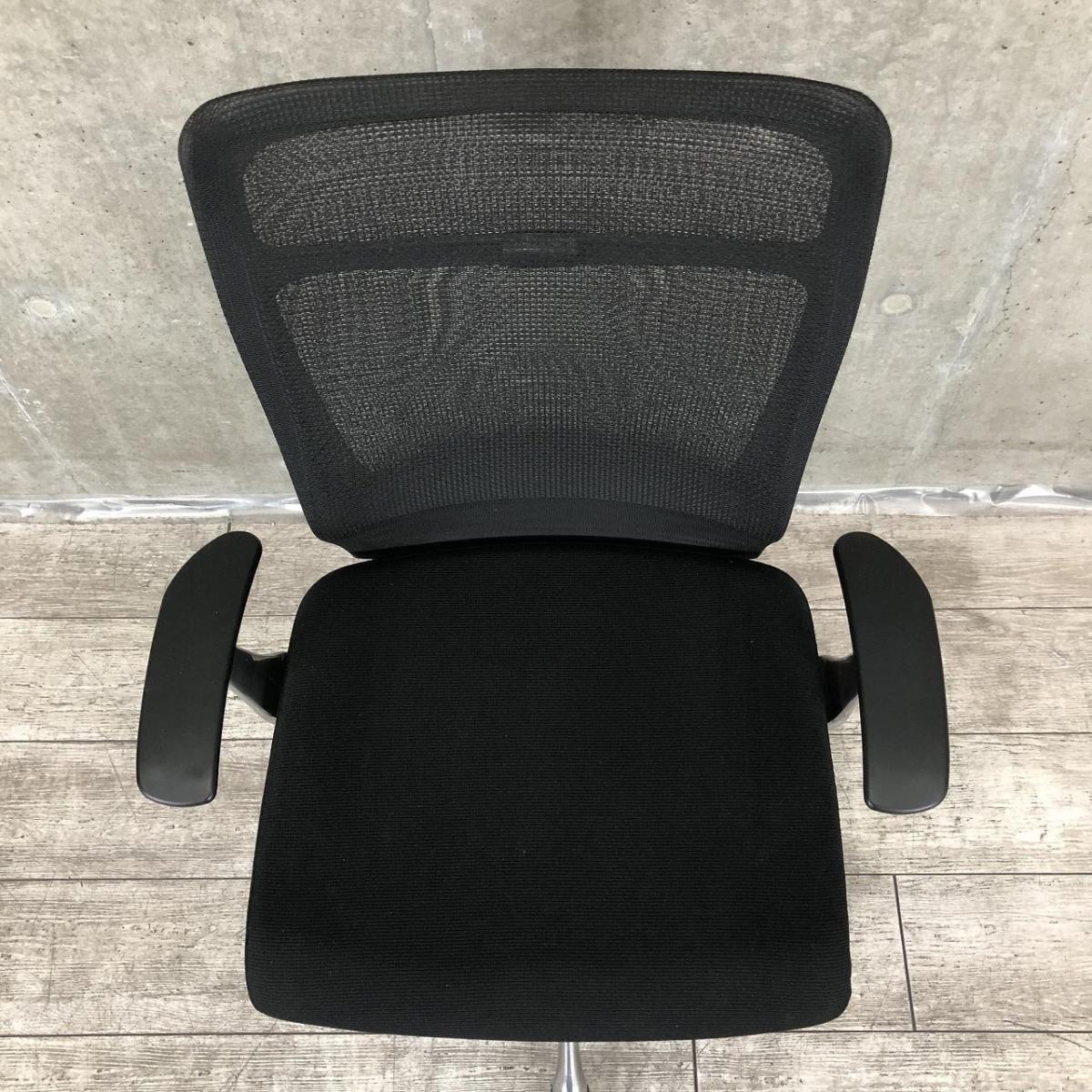 中古】フィーゴメッシュチェア CJ51BR FDM1 オカムラ/okamura 肘付 