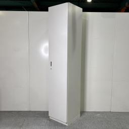 【豊富な収納スペースでオフィス書類をスッキリ整理！】■イトーキ（ITOKI）製　シンライン（THIN LINE）シリーズ　ハーフ　片開き書庫　ハイキャビネット　H2140㎜　■シリンダー錠　■ホワイト