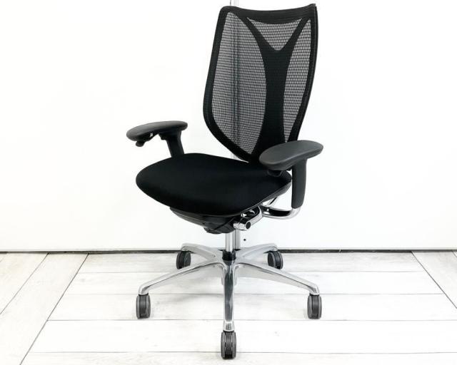 【中古】サブリナ  オカムラ（okamura） 肘付ハイバックチェア