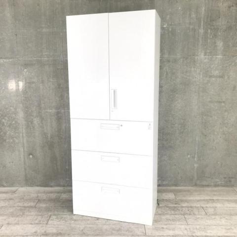 【中古】エディア BWUH-SU58SAWN / BWU-L3A58SAWN コクヨ（KOKUYO） ハイキャビネット／両開き＋3段ラテラル