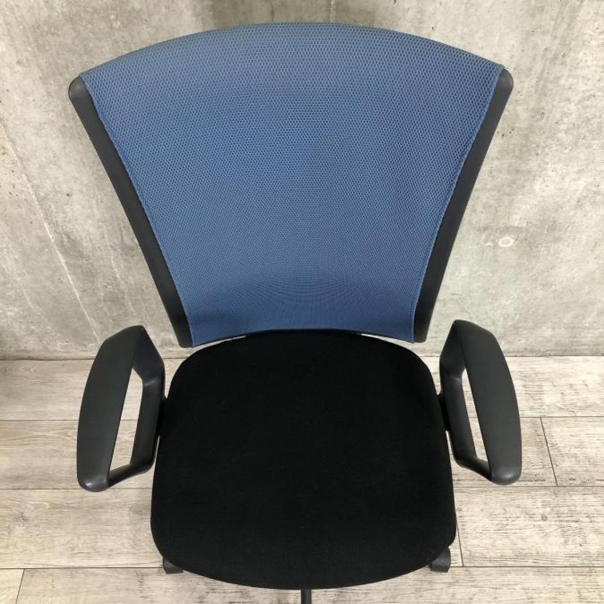 中古】アクトディアチェア AA-10B ウチダ/UCHIDA 肘付ハイバックチェア 