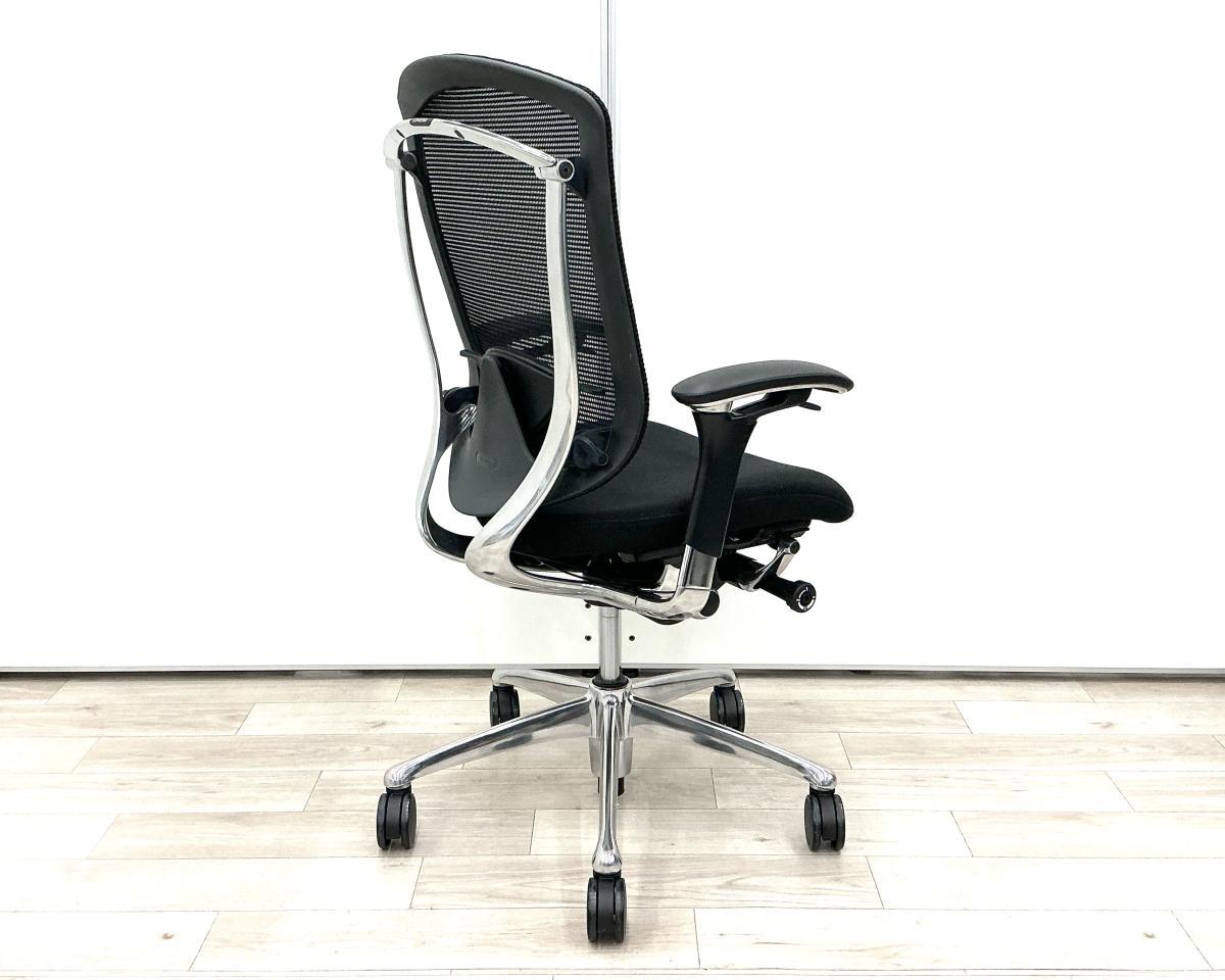 中古】コンテッサチェア CM32AB FBF1 オカムラ/okamura 肘付ハイバック